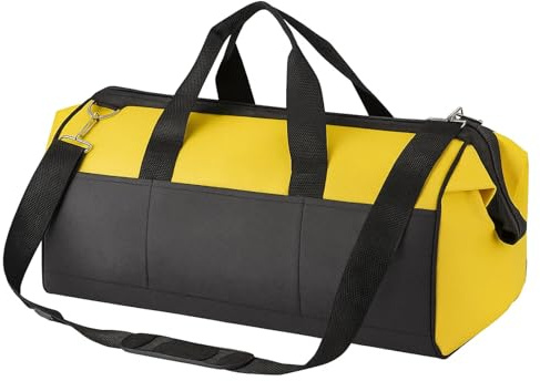 CROWNSHOP Tool Bag 16 in Heavy Duty Multi Tool Bag 37x21x29CM Organiser Technician Bag with Adjustable Shoulder Strap for Office Workshop Daily Use