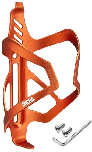 CNCLOL Fahrrad Flaschenhalter, Leicht Aluminium Fahrrad Getränkehalter, Trinkflaschenhalter für Rennrad/MTB/Mountainbike/E-Bike/Gravel Bike/Kinderfahrrad, Schwarz/Rot/Blau/Orange/Lila