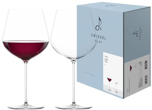 ZWIESEL GLAS Burgunder Rotweinglas Vuelo – wie handgefertigt: Eleganz und Präzision aus Tritan®-Kristallglas, filigran, besonders leicht, langlebig, pflegeleicht & spülmaschinenfest (Art.-Nr. 124188)