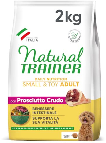 Trainer Natural Cibo per Cani Small and Toy Adult, Prosciutto Crudo, 2 Kg