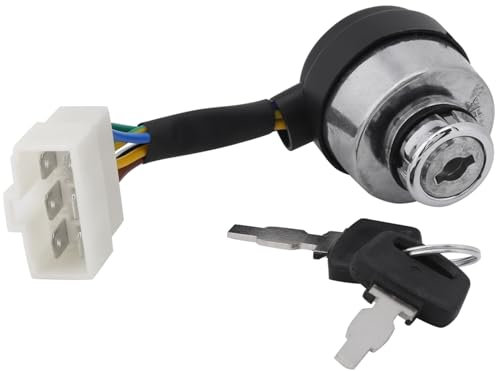 Interruptor de Arranque de 6 Cables para Generador de Gasolina 2.5-6.5kW 188F - Llave de Inicio Accesorio Compatible con Tractor, Remolque, Barco y Coche