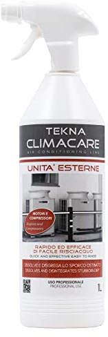 Tekna climacare unità esterne 1000 ml. detergente griglie motori climatizzatori