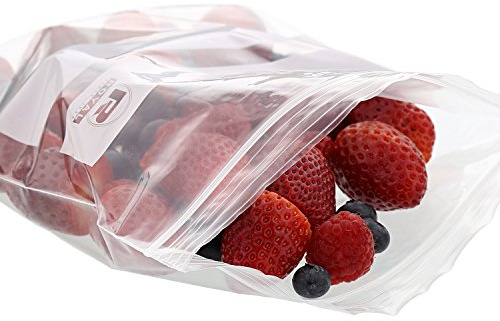 Royal Double Zipper Quart Bags, 7 x 8, Package of 500
