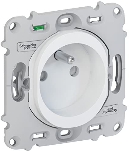 Ovalis - prise de courant - 2P+T - 16A - avec éclipse - sans plaque de finition