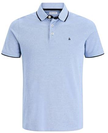 Jack & Jones Men's Jjepaulos Polo Ss Noos Polo Shirt, Bright Cobalt, S
