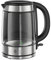 Russell Hobbs 21600-10 Illuminating Glass Kettle, Black, 1.7 Litre, 3000 Watt & Hobbs Powersteam Ultra 3100 W Vertical Steam Iron 20630 - Black and Grey