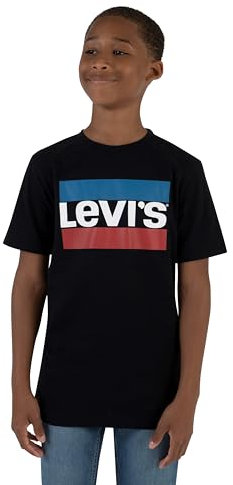 Levi's Pojkar Lvb sportkläder logotyp t-shirt, svart, 12 år