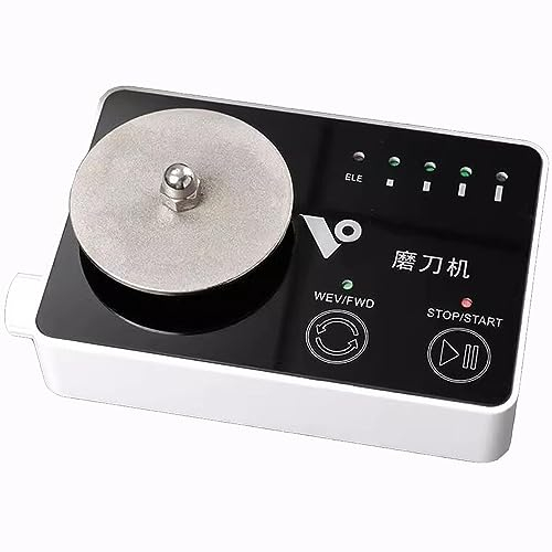 Affilacoltelli Elettrico Affilacoltelli per Uso Domestico Veloce Automatico/affilatore Velocità Regolabile Adatto per Coltelli Da Cucina/coltelli Da Intaglio/forbici AC 100-240V 40W 0-5000RPM