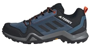 Adidas Hombre Terrex AX3 Gore-Tex Hiking Shoes, Wonder Steel/Core Black/Orange, 42 EU