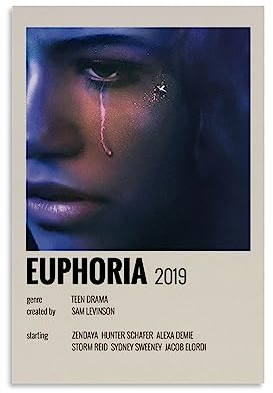 ELedvb Euphoria MovieCanvas Poster, dekoratives Gemälde, Leinwand-Wandposter und Kunstdruck, modernes Familienschlafzimmer-Dekor-Poster, 20 x 30 cm