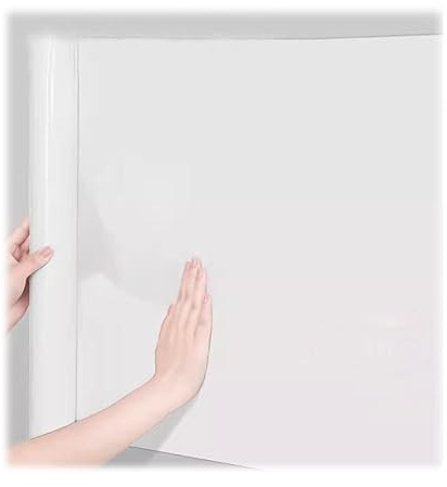 LXHELIVERY Whiteboard Paper Sticker 1Roll DIY Self-Adhesive Dry Erase Paper Film Chalkboard Wallpaper Erasable Wallpaper Roll Wall Sticker for Home Office School Memo (Color : White, Size : 45x500cm)