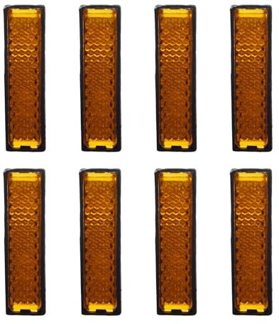 Pedalreflektoren – Reflektierende Pedalaufsätze, Pedalreflexfolien für die Nacht | 8 Stück Pedalreflektoren, reflektierende Pedalblätter, reflektierendes Fahrradzubehör für das Sicherheitsnachtradfahr