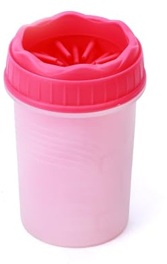 Portable pet foot washing cup, hard shell, soft silicone massage brush will not harm pets, suitable for dogs, cats and dogs