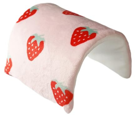PERSELOSO Tunnel Facile à Nettoyer et Divertissant pour Petits Animaux en Tissu Rose Adapté pour Chinchillas et Gerbils, pour Exercice Quotidien et Jeu