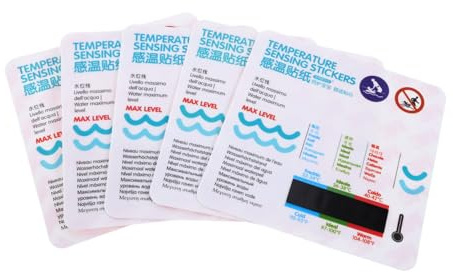 ibasenice Adesivo Termometro Digitale Facile da Leggere 5 Pezzi Display Lcd e Misurazione Accurata della Temperatura per Vasca da Bagno per Ragazzo Ragazza