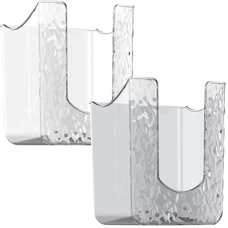 2 pezzi per salviettine umidificate, porta salviette umidificate, per cucina, camera da letto, casa, bagno (bianco, grigio)