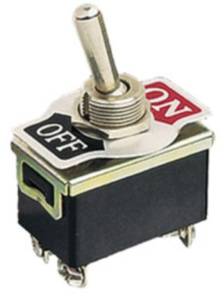 INTERRUPTOR BIPOLAR A PALANCA PARA EMPOTRAR 10A 250VAC CONEXION A 4 TORNILLOS