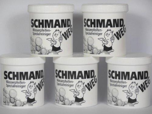 SCHMAND WEG Lot de 5 flacons de nettoyant pour vitres 150 g = 750 g pour pipe à eau