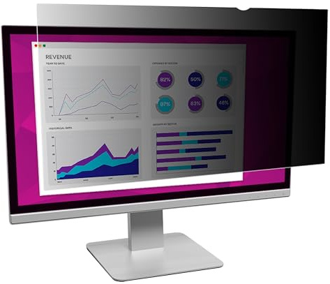 3M High Clarity Privacy Filter for 24 Widescreen Monitor (16:10) - Display privacy filter - 24 wide - black