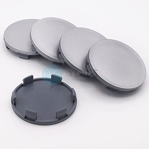 5 x Nabenkappen Nabendeckel Felgendeckel 63,0-58,5 mm - Silber