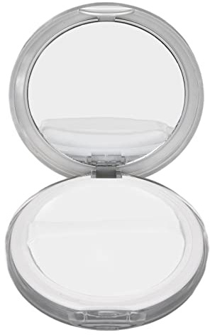 Boîte de poudre libre rechargeable, boîtier de poudre de réglage flocage houppette HD miroir compact vide pour fard à joues pour le voyage