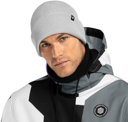SIROKO - Gorro para la Nieve Snowflake Gray Gris