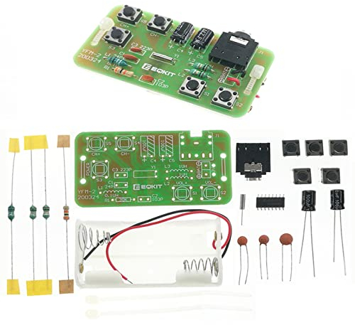 DIY Kit 76MHZ-108MHZ, FM Löten Projekt Empfänger Modul DIY Kits, Elektronische Löten Praxis-Kit für Schule Physik Wettbewerbe Familie Wissenschaft Bildung Schweißen Enthusiasten