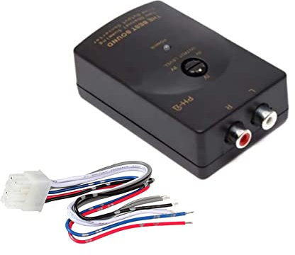 MOUDOAUER Audio stereo auto auto parla dall'alto al basso adattatore, sistemi audio ad alto livello al filtro di rumore del convertitore RCA