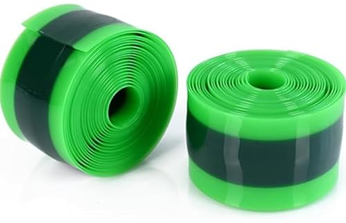 HAPPOW 2 Stück Pannenschutzband Fahrrad, Fahrradreifen Liner 38x2300mm, TPU-Material, Gute Elastizität und Reißfestigkeit, für Fahrradschlauch 26 Zoll,28 Zoll,29 Zoll, 27.5 Zoll, 700C(Grün Tinte)