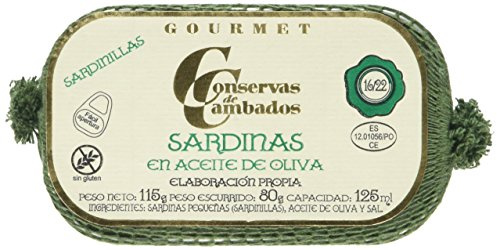Conservas de Cambados Tiny Sardines in Olive Oil from Galicia (4 oz/111g tin)