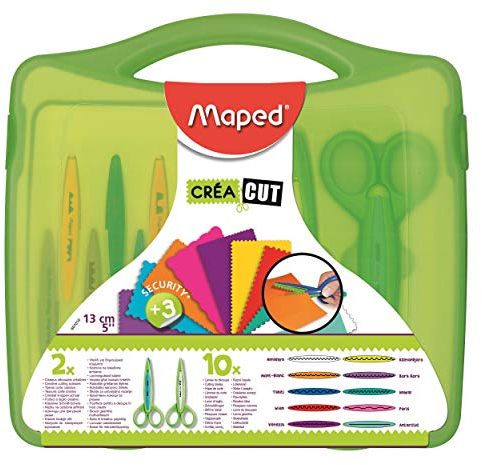 Maped Creative Schere 2 Stück mit 10er-Set Klingen
