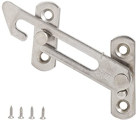 Jenngaoo Limiteur de Fenêtre en Acier Inoxydable, Butée de Sécurité pour Fenêtres à Battants et Coulissantes, Système de Verrouillage, Raccords pour Porte et Fenêtre, Installation Facile