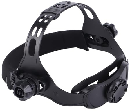 Reemplazo De Arnés para Cascos De Soldadura De Oscurecimiento Automático Solar Accesorios De Casco De Soldadura De Diadema Ajustable(Black)