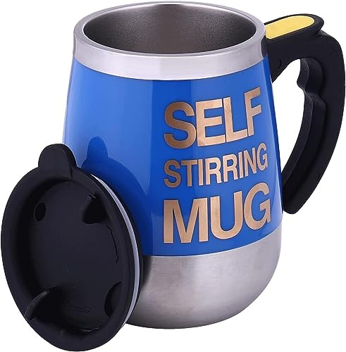 IAMPDD Self Stirring Mug Auto Self Mixing Stainless Steel Cup for Coffee -450ml/15oz