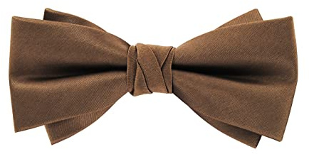 axy Nœud papillon pour homme, déjà noué, confirmation, réglable, couleur de mariage FLI4B, marron, taille unique