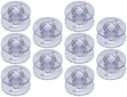 SewBox 10 x 15k Style Bobbins for Domestic Sewing Machines - Will Fit Brother, Toyota, Janome + More Machines