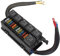12V 6-Relais-Sicherungs-Relaiskasten, Wasserdichtes Design, Z-Halterung und Clip-Lock-Abdeckung für Auto, Yacht, Boot