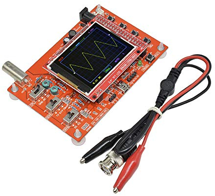 Kit d'oscilloscope numérique Heemol Ouvrir source 2,4 Pouces TFT écran 1MSa/s Taux d'échantillonnage avec sonde pour DIY