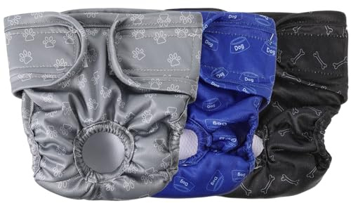 Medo Reusable Dog Nappies 3 Pack For Female Dogs xs 25-35 Cm