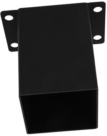 jojofuny Deck Supports Post Base Flange Pavilion Column Base Heavy Duty Fence Post Anchor Ground Spike Solar Fence Lighting