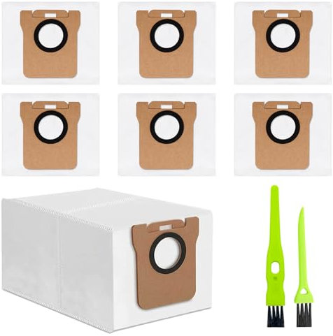6 Sacchetti Di Ricambio per Aspirapolvere Xiaomi X10+ / X20+ & Dreame L10s Ultra / L20 Ultra / L10 Ultra / L10 Ultra – Sacchetti per Raccolta Polvere Da 2,5 Litri, Compatibili Con Robot Aspirapolvere