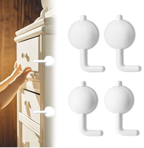 GGUFAY Pestillo Puerta Sin agujeros Cierre Seguridad Cajones Bebe Seguridad Puertas Niños Protector Puertas Bebe Cerradura Nevera Cierre Nevera No Requiere Perforación para Armarios y Frigoríficos