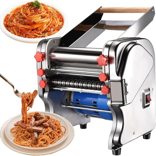 Pastamaskin i rostfritt stål, manuell pastamaskin, multifunktionell 18/20/24 cm nudelpress med 3/9 mm spaghettiskärare, justerbar tjocklek (240-faldig typ)