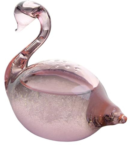 Storm Glass Wear Predictor Elegante Cisne Storm Glass Weather Barómetro de Cristal Decorativo Estación meteorológica para decoración de Escritorio de Oficina Predictor, B