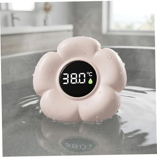 Termómetro de baño para bebé, Termómetro de baño en forma de flor de 8 cm con pantalla digital, Termómetros de agua flotantes para seguridad Juguete flotante para niños(Estilo 3)