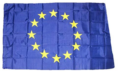 R&F srls Bandiera Europa Comunità Europea Nazionale Tessuto Misura Standard 90 X 150 cm