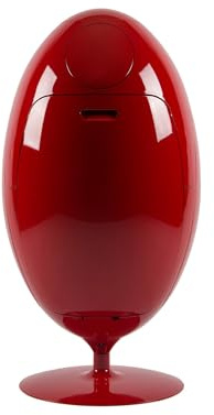 SoldiDesign Ovetto Mülltrennsysteme mit 3 Fächer (3 x 18 Liter) - Abfalleimer und Recycling Mülleimer Mülltrennsystem, Mülleimer abfalleimer mülltrennung Design küche, Rot