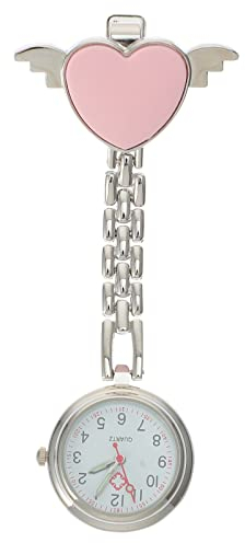 ​​iplusmile Schwesternuhr mit Clip: Analoge Quarzuhr Leuchtzeiger aus Edelstahl - Für Pflegepersonal, Ärzte und medizinisches Personal, 3.54 Zoll​​