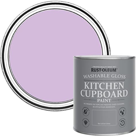 Rust-Oleum Purple Kitchen Cupboard Paint in Gloss Finish - Violet Macaroon 750ml