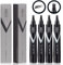 VOID Homme Penna Filler per Barba da Uomo (Confezione da 4) Kit Penna Barba Istantanea e Matita Filler per Barba, Pennarello per Barba Pennarello per Barba, Penna per Barba Impermeabile (Nero)